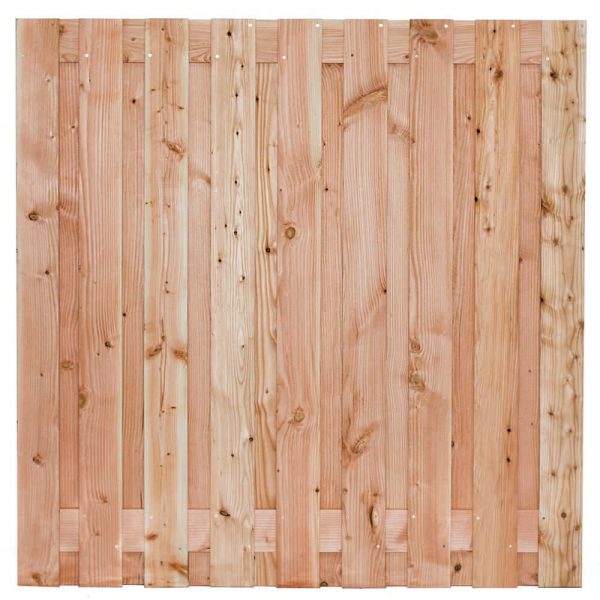 Tuinscherm Lariks/Douglas, 180x180, 19 planken