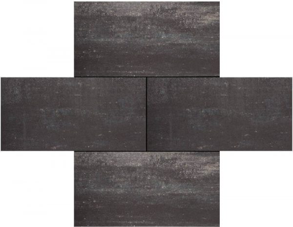 Gardelux cottage stones 30x60x4cm somerset grijs/zwart